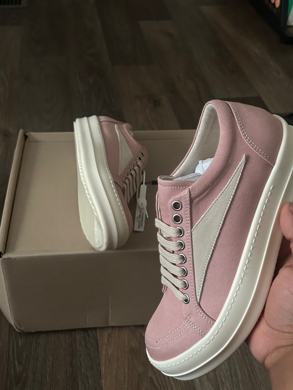 rick owen pink vans female size 6 39 eur or 5.5 - Picture 7 of 8